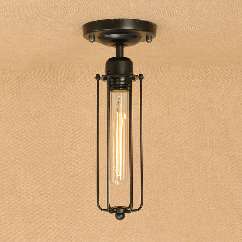 Черная потолочная лампа в стиле ретро E27 110 В 220 перем. Тока|ceiling lights|lights for bedroomlight |