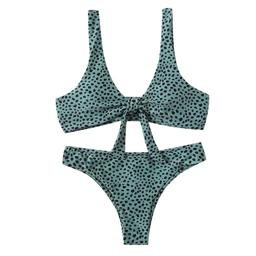 Женский купальник леопардовая пляжная одежда из 2 предметов новая модель 2019 |