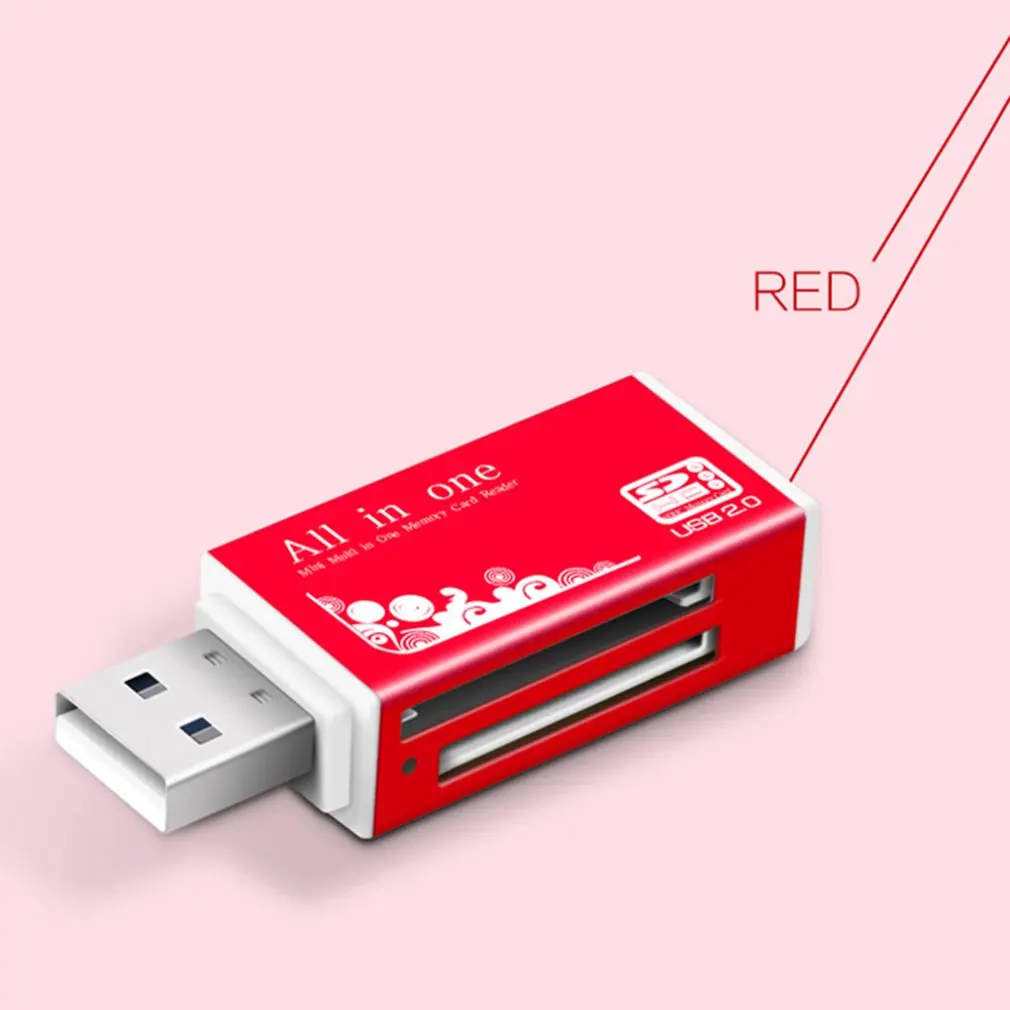 4 в 1 Micro USB 2 0 кардридер usb адаптер для SD карты TF M2 MMC MS PRO DUO | Компьютеры и офис