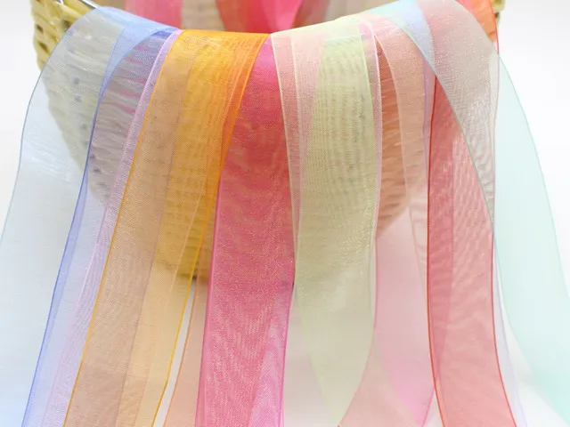 10 метров 50 мм (2 дюйма) тонкий фотоэлемент Свадебное Ремесло цветов|sheer organza ribbon|ribbon