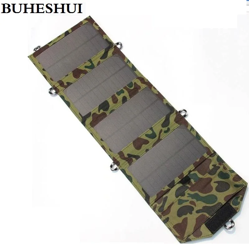 Портативное складное зарядное устройство на солнечной батарее BUHESHUI 5 В 7 Вт