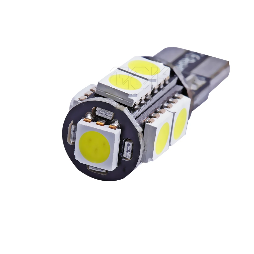 2 шт./лот Canbus автомобильные светодиодные SMD Лампы w5w T10 9led W5W canbus 194 t10 9SMD 5050 лампы для