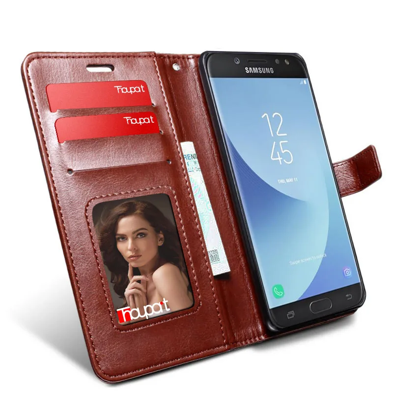 Кожаный чехол для samsung Galaxy J7 2017 j730 Pro флип s Ретро кошелек кожаный
