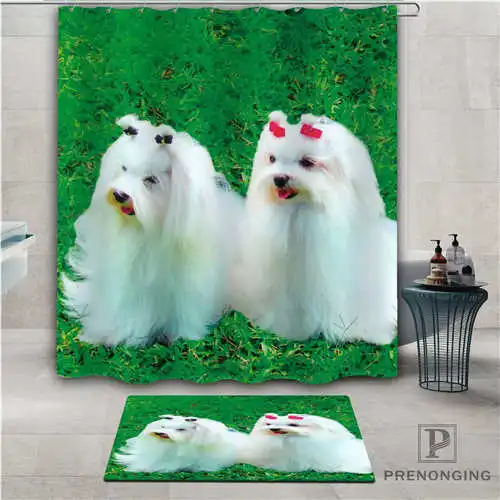Shower Curtain На заказ собаки(1) водонепроницаемый занавеска для душа коврик для дома ванной комнаты полиэстер ткань разные размеры#-01-12-179 - Цвет: Shower Curtain
