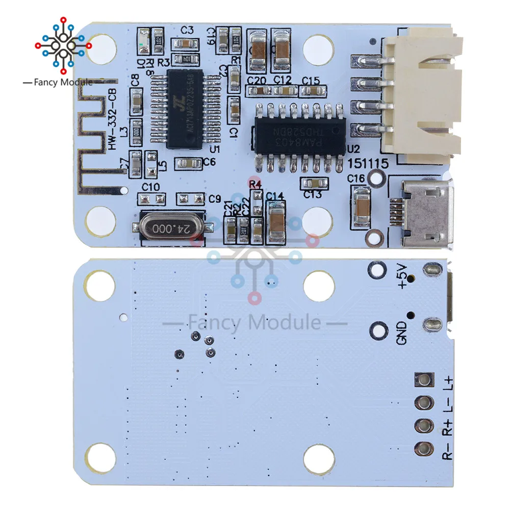 DC 5 в Micro USB мощность 3 Вт+ 3 Вт Bluetooth 4,0 аудио приемник плата беспроводной цифровой мини-усилитель Bluetooth модуль 3 Вт* 2 для динамика