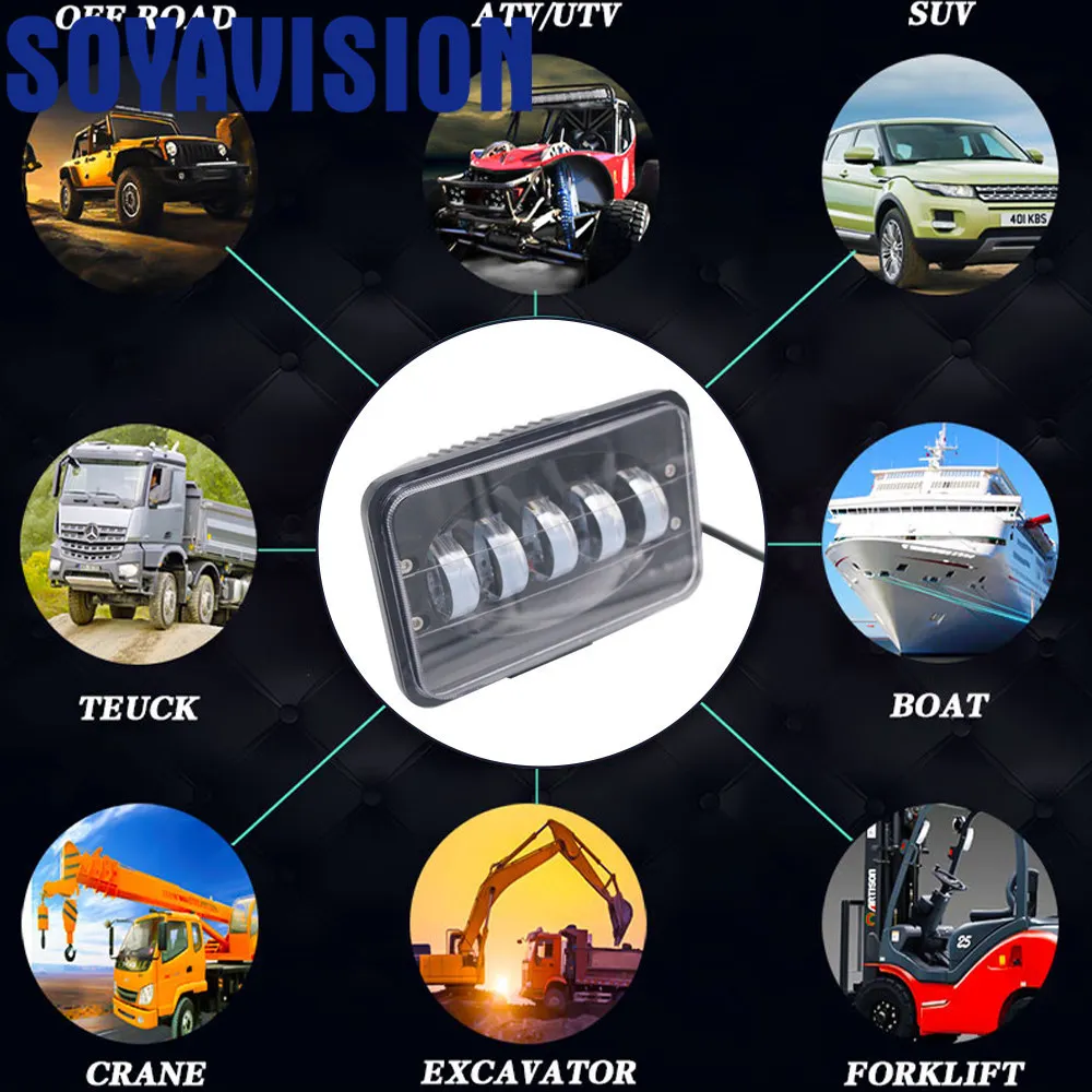 Автомобильный светодиодный проектор рабочий светильник 12 В 50 Вт для