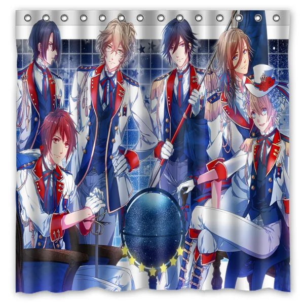 Uta no Prince Sama DIY водостойкие занавески для ванной комнаты плесени стойкие на заказ