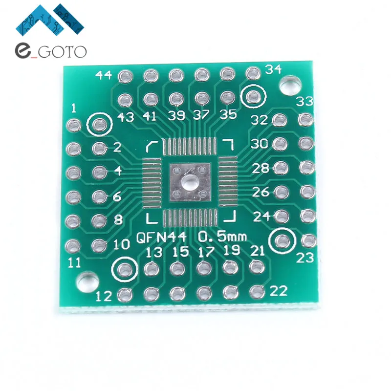 10pcs 25.7*25.2mm QFN48 To DIP48 QFN44 0.5mm QFP48 QFP44 PQFP Pinboaard Adapter Plate PCB Electronic Circuirt Board | Электронные