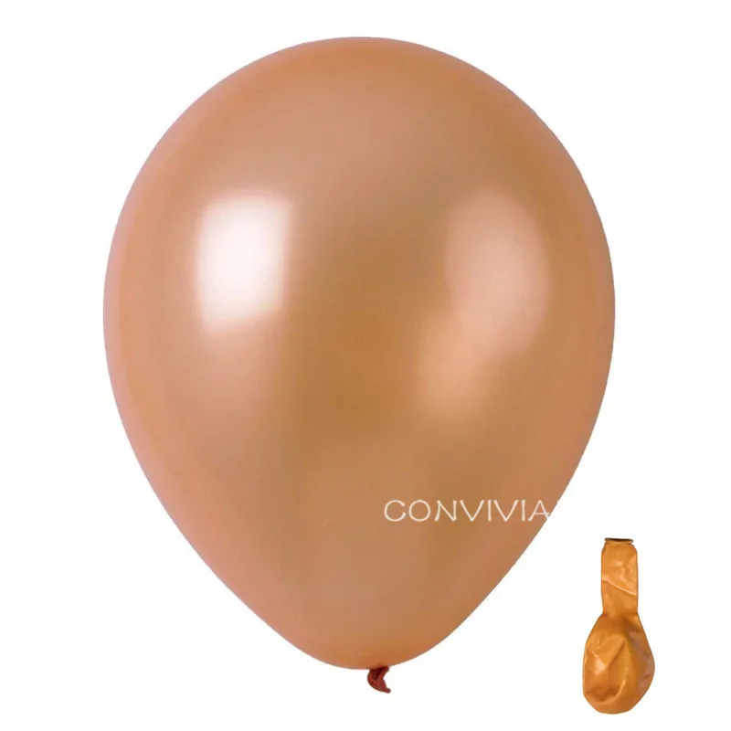 Gold 50 шт. розовый латексный воздушные шары для свадьбы вечеринки украшения гелиевые шарики для вечеринок с днем рождения Новогодние Детские праздничные принадлежности украшения - Цвет: Gold