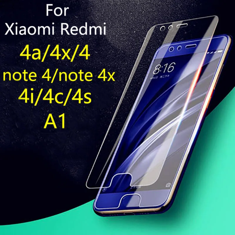 Для xiaomi my a1 glass 4 4i 4c S закаленное стекло redmi note 4x A4 X4 C4 S4 i4 Remi A X Xiomi Xaomi Xiami Ksiomi