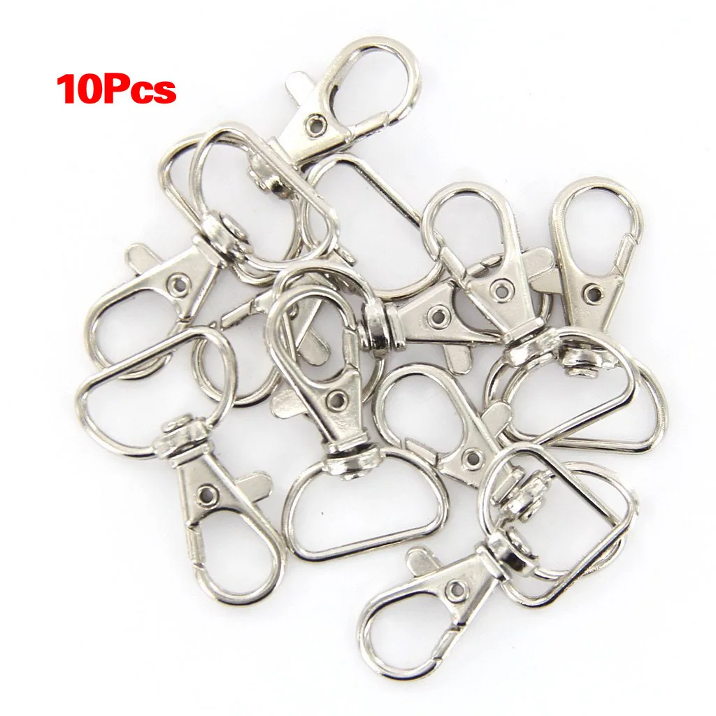 Шарнирные карабины серебристого цвета 10 шт. 23 мм x 38 мм|carabin color|carabiner swivelcarabiner 10pcs |