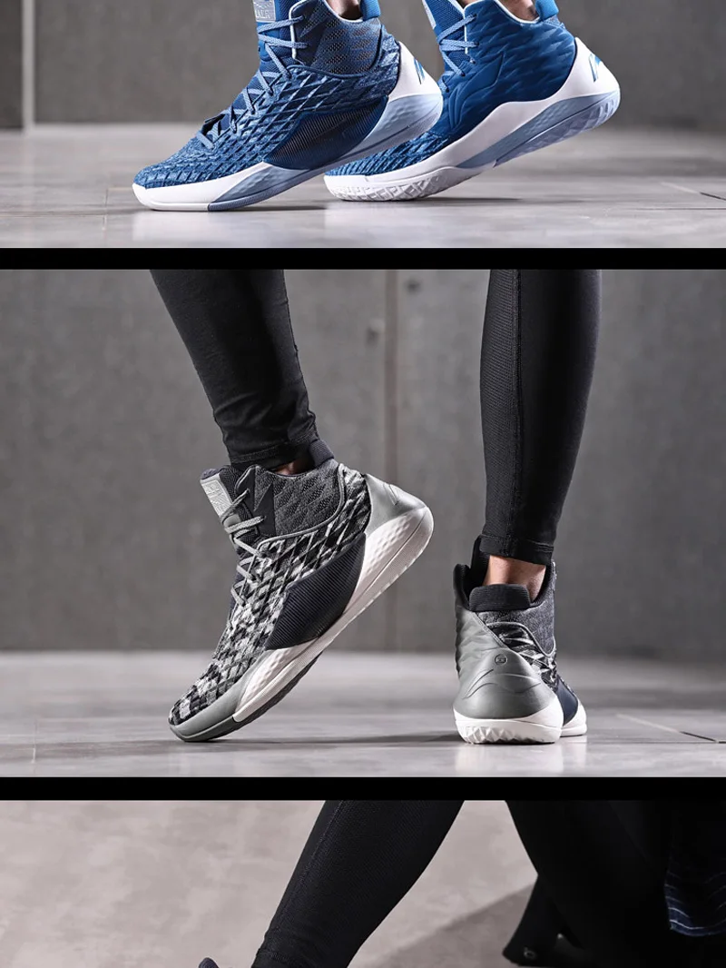 Li-Ning мужские кроссовки, кроссовки для баскетбола с подкладкой из тучного полиуретана, спортивные кроссовки из монопряжи ABAN019 XYL138