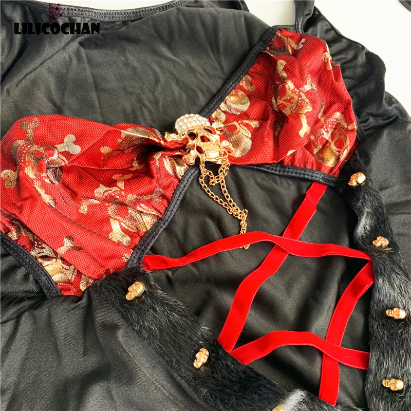 Женский сексуальный Готический Пиратский эротический Шаньтоу Униформа Тонкий