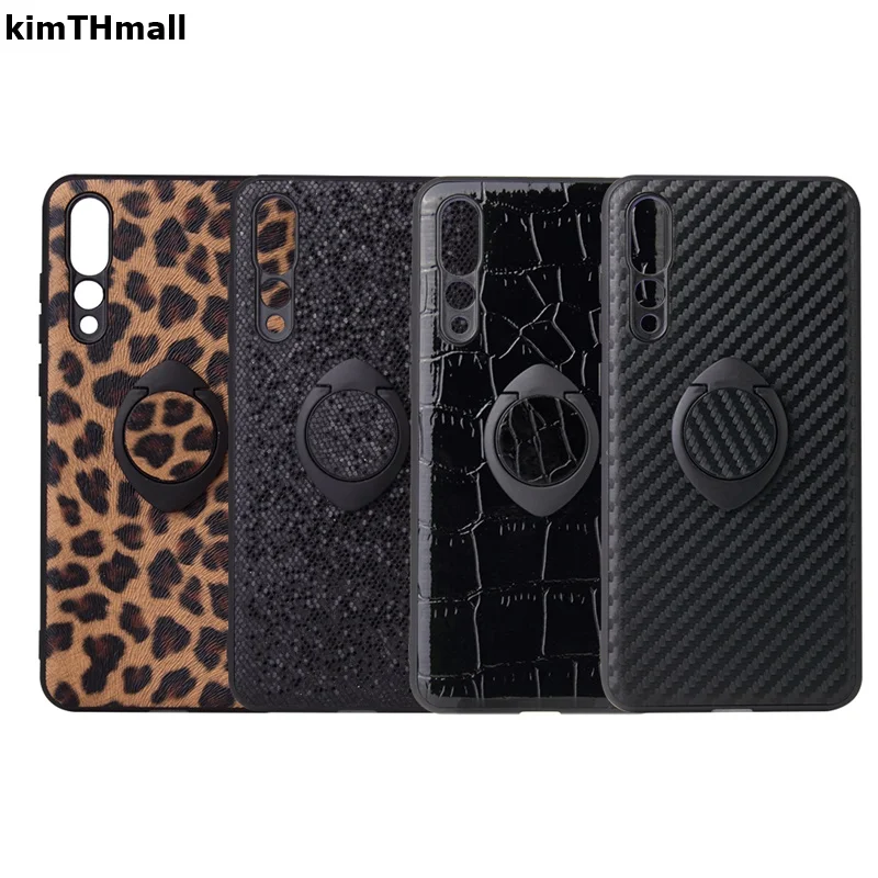 Чехол для Xiaomi mi9 чехол с магнитным кольцом и подставкой Леопардовый кожаный