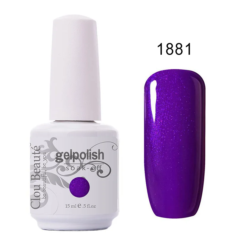 1881 Clou Beaute УФ-гель для ногтей чистый цвет Лак Профессиональный лак для ногтей гель Лаванда розовый телесный гель лак 1579 - Цвет: 1881