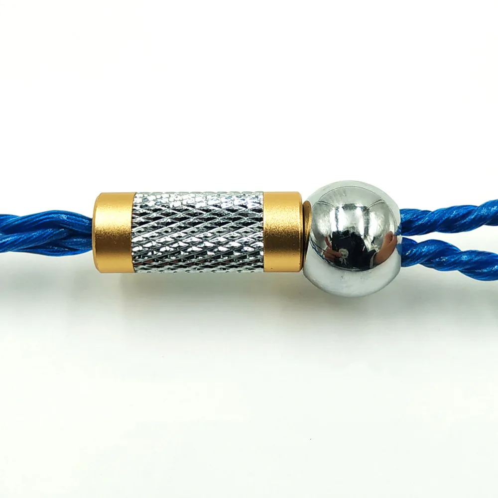 FENGRU DIY JCALLY синий JC04P 5N OFC 4 акции 252 ядер наушники Обновление кабель для Shure SE215 UE900 IE80 KZ ZST ZSN ZS10 Pro ZSX