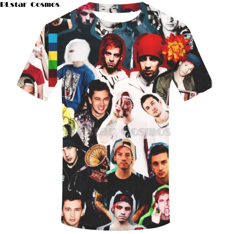 Футболка Twenty one pilots, Мужская 3D футболка, harajuku, топ, хип-хоп, Мужская футболка, уличная одежда, топы, модная мужская одежда, футболка