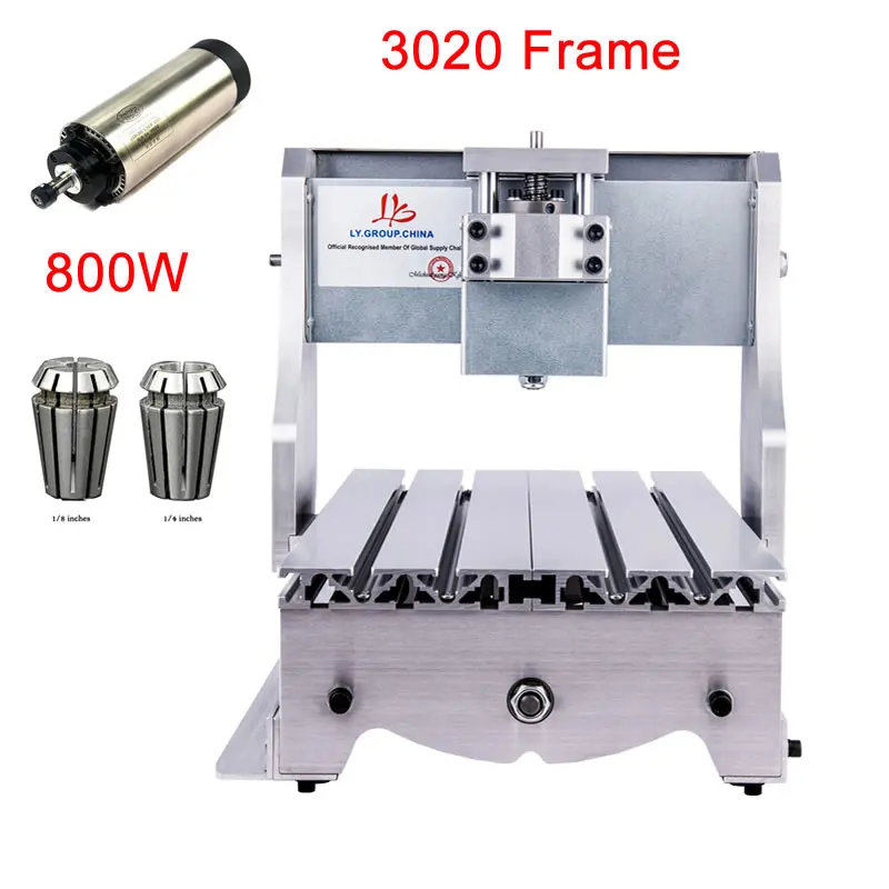 CNC рама 3020 diy 65 мм зажим шпинделя с 800 Вт 65 мм диаметр шпиндель с воздушным охлаждением для алюминиевый, для гравировки PCB и мягкого металла