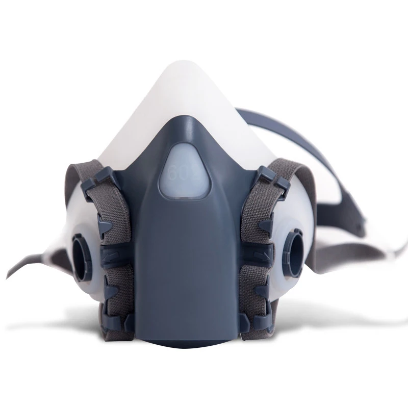Силиконовая противогаз Пылезащитная маска спрей краска Сварка химический газ