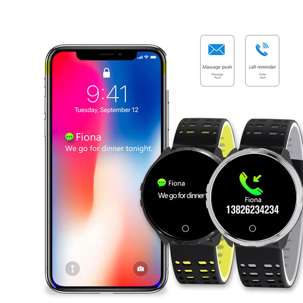 Умные часы X7 водонепроницаемые мужские спортивные умные с Bluetooth пульсометром