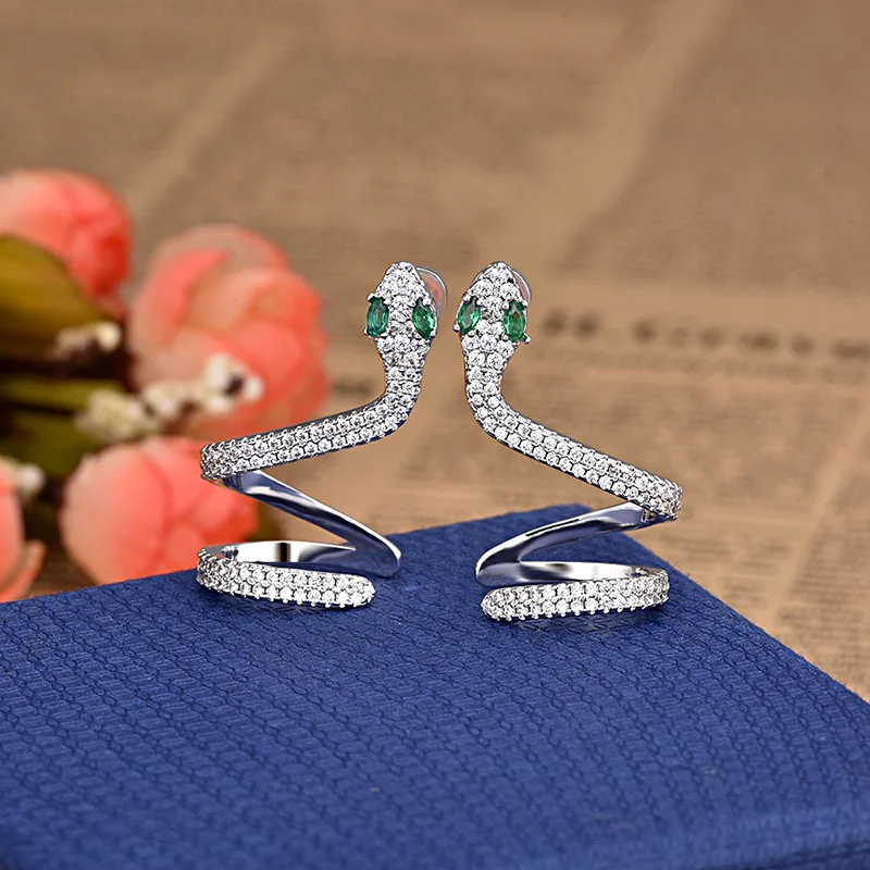 Женские винтажные серьги клипсы с цирконием золотого цвета для вечеринок 2019