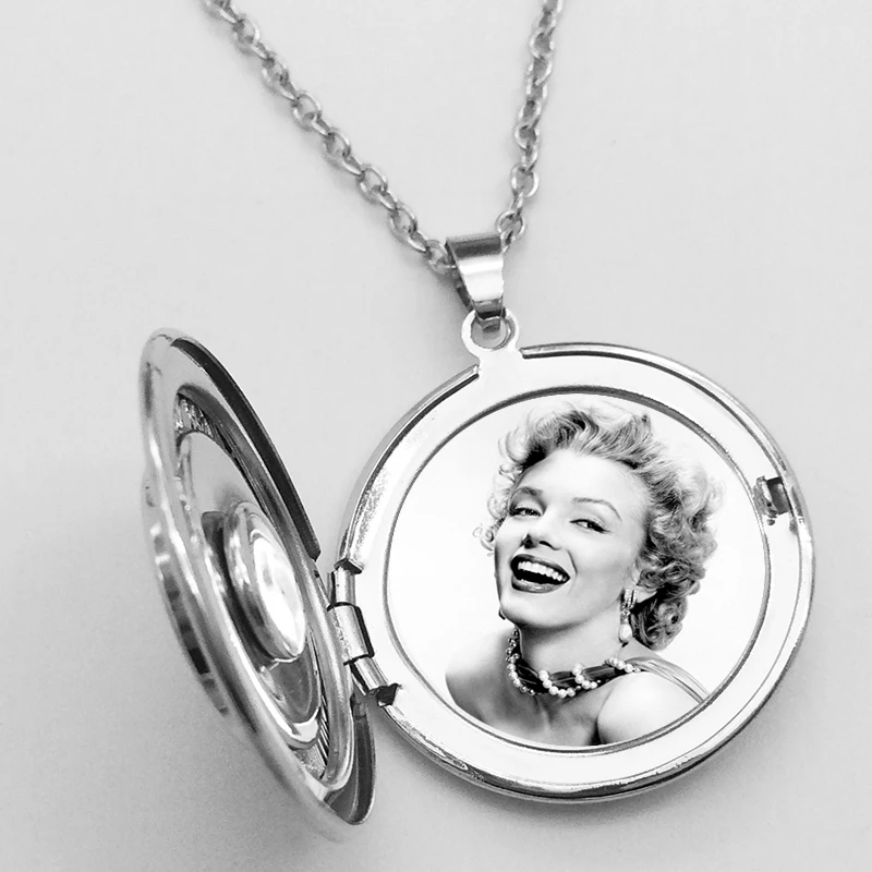 Новый Медь фоторамка медальоны кулоны из нержавеющей стали ожерелье с кнопкой (fit