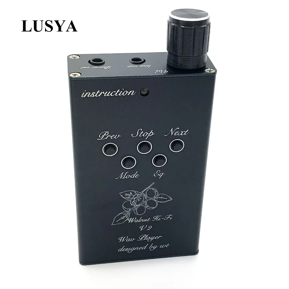 Профессиональный MP3 плеер Lusya V2S Hi Fi без потерь поддержка 32 ГБ TF карта с