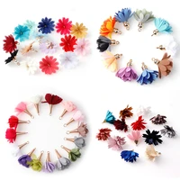 10pcs 4style 1230mm mixed types tassel flowersilkpolyester charms pendant drop earring tassel for jewelry diy supplies making