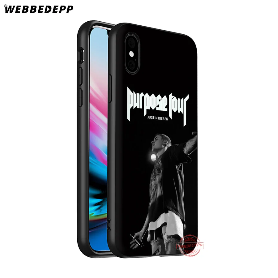 WEBBEDEPP Джастин Бибер Универсальный супер мягкий силиконовый чехол для iPhone 8 7 6S 6 Plus