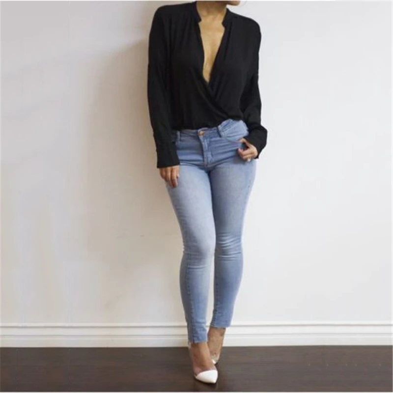 Модные женские повседневные топы и блузки с длинным рукавом элегантная рубашка v