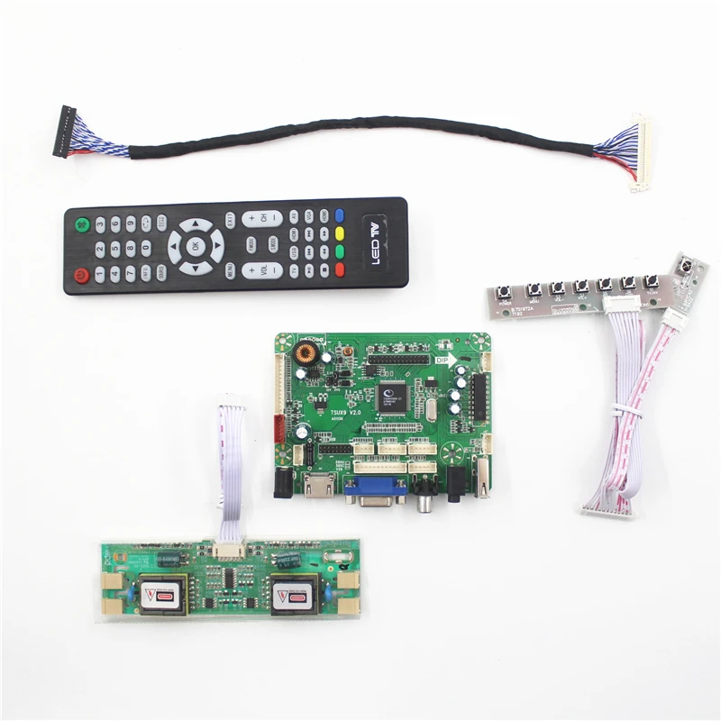 TSUX9 V2.0 аудио VGA AV USB HDMI совместимых с ЖК-дисплей плата контроллера 1600X900 20 дюймов