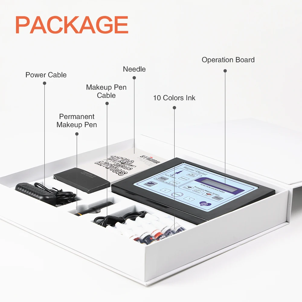 Hybrid Tattoo Adjustable Intelligent Permanent Make Up Kit Functional Digital Power Screen Body&ampArt Easy to Use | Красота и