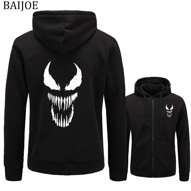 Мужская Спортивная Толстовка Venom Harajuku толстовка с длинным рукавом и капюшоном в