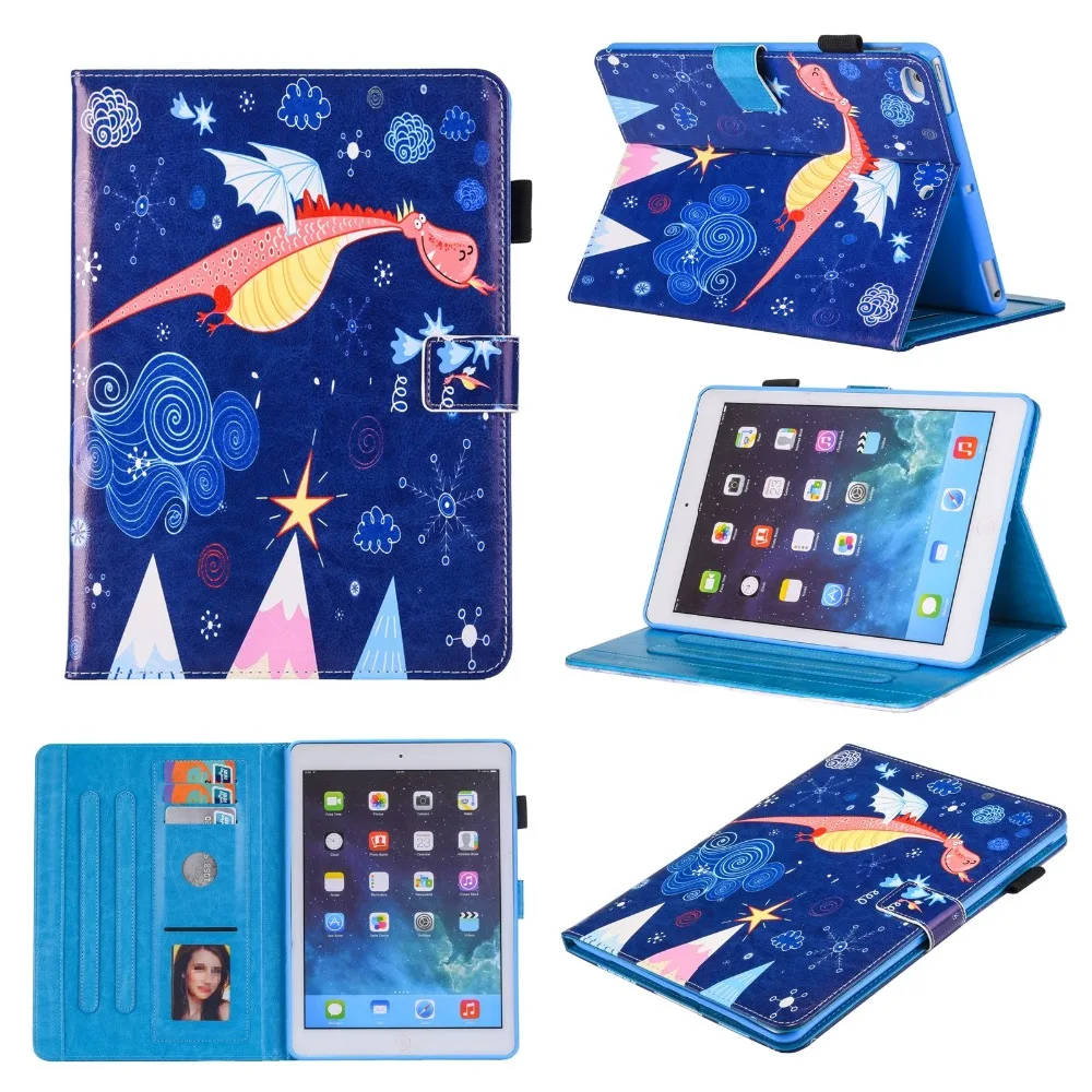 

Cover Case For Apple iPad Pro 10.5 inch Cartoon PU Leather Ultra Slim Light Weight Smart Cover For iPad Pro 10.5 Case Cover