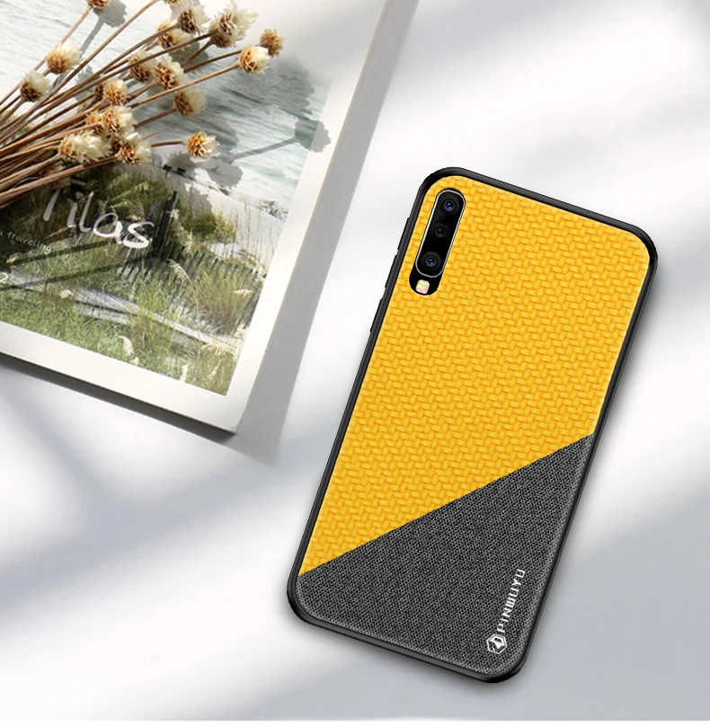 Чехол PINWUYO Honors для Samsung Galaxy A50 чехол с тесьмой ткань ТПУ мягкий ПК жесткий защитный