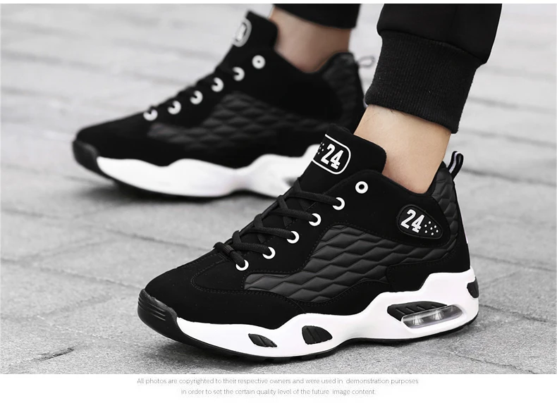 New Basketball Shoes for Men Comfortable Cushioning Athletic Shoes Air-cushioned Outdoor Sport Shoes Basket Breathable Sneakers