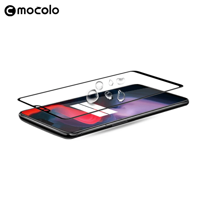 Mocolo 5D изогнутое полностью клеевое премиум стекло для OnePlus 6 полное покрытие