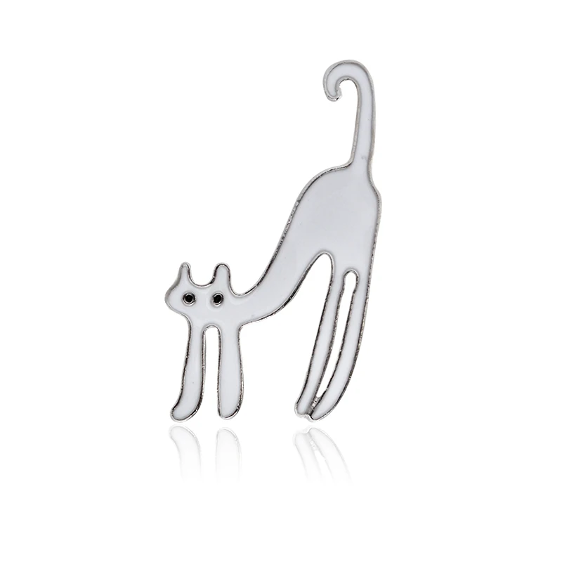 Various cat series Denim Enamel pins Fat Lazy Cute Badges Brooches Fashion Friends Gifts for Pet lovers Jewelry wholesale
