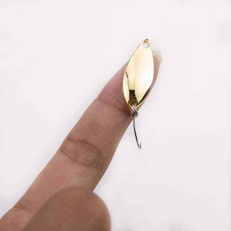 Рыболовная приманка ложка 2 г золотистая/Серебристая рыболовная жесткие