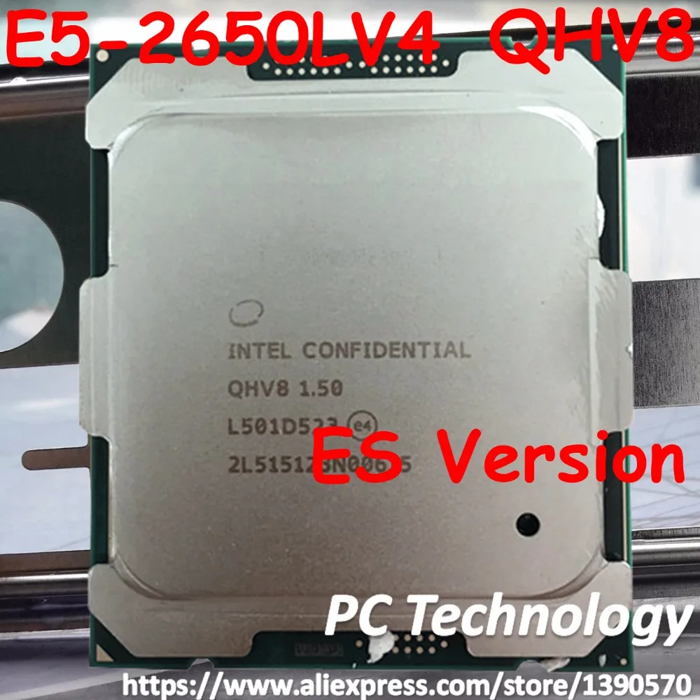 E5-2650LV4 Original Intel Xeon ES Version E5 2650LV4 1.50GHZ 12-Core 30MB SmartCache FCLGA2011-3 free shipping | Компьютеры и офис