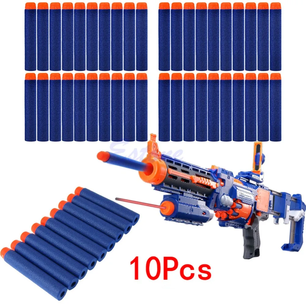 Новинка 10 шт./партия 7,2 см повторная зарядка пуль Дартс для Nerf N-strike Elite комплект бластеров игрушечный пистолет