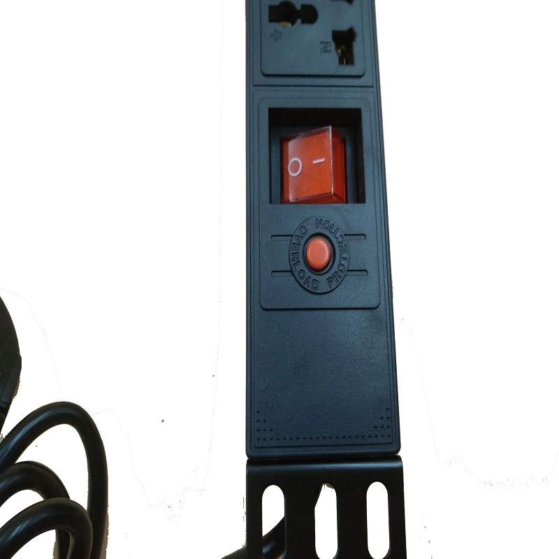 250 V 10A PDU шкаф выделенный выход питания 6 гнезд Универсальная Розетка с 1,8 м удлинитель гнездо PDU