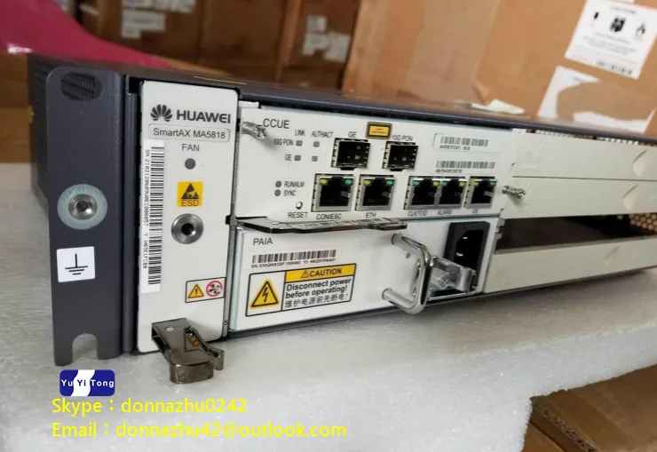 Huawei 10G GPON ONU ip dslam MA5818 с контрольной панелью обеспечивают VDSL2 ADSL2+ порта SHDSL