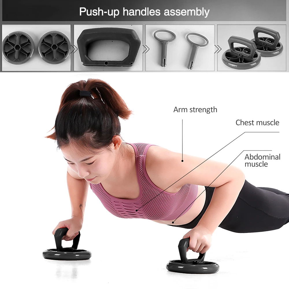 3 в 1 для самостоятельной сборки груди тяга тренажер пуш ап ручки живота