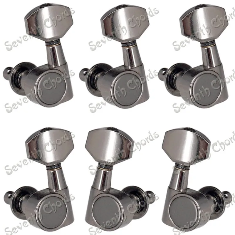 A SET OF 4L2R GUN Набор из 6 шт. золотых без необходимости крепежных винтов для гитары, колышки для гитары, аксессуары для гитары, запчасти для музыкального инструмента - Цвет: A SET OF 4L2R GUN