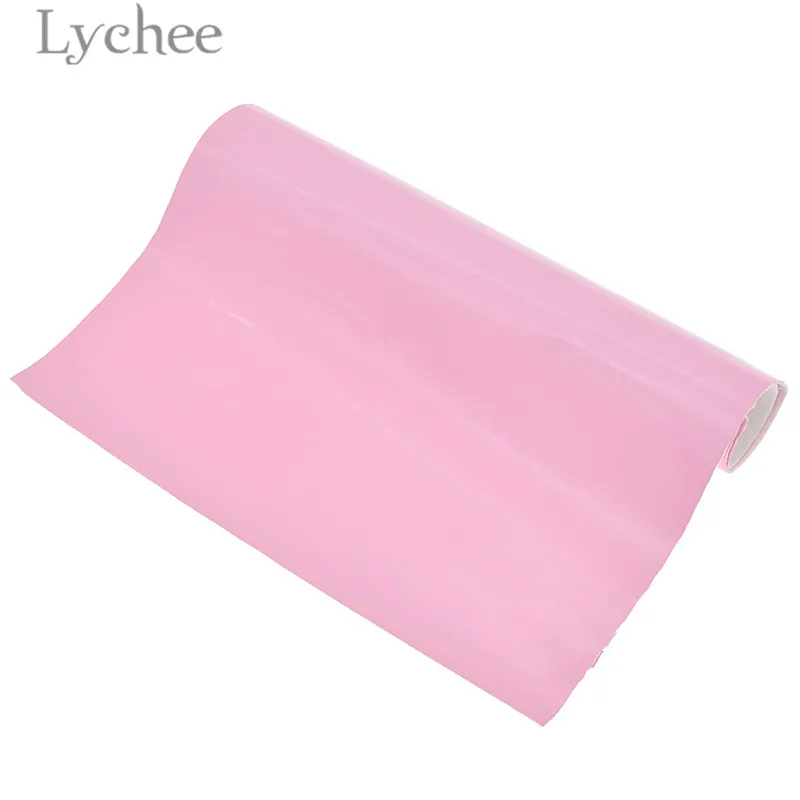 Lychee 21x29 см A4 Гладкая лакированная ткань из искусственной кожи сплошной цвет синтетическая кожа DIY материал для сумки одежды