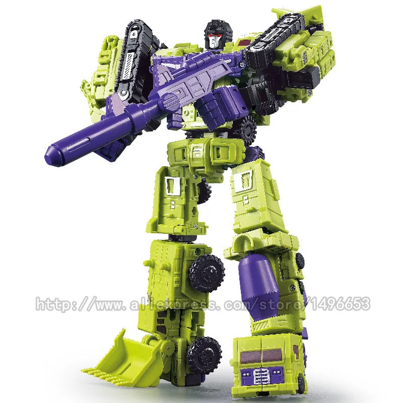 Devastator WJ WEIJIANG 6 в 1 робот-трансформер игрушки WJ Cool Аниме G1 DX9 Разрушитель фигурку модель конструкции, Детские кубики, игрушки для мальчиков детские подарки - Цвет: Devastator WJ