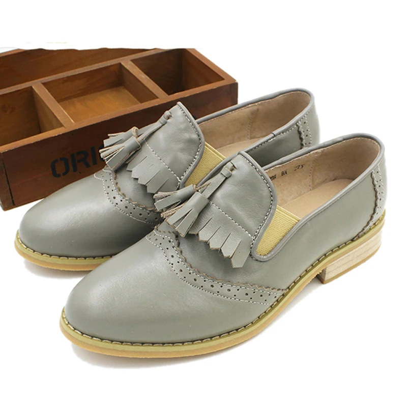 Туфли оксфорды женские из натуральной кожи на плоской подошве размеры 32 43|moccasin