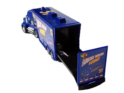 Disney Pixar Cars Lightning Mcqueen 2 шт./лот No.51 Mack Truck & Racer сказочный Hudson Hornet металлический сплав