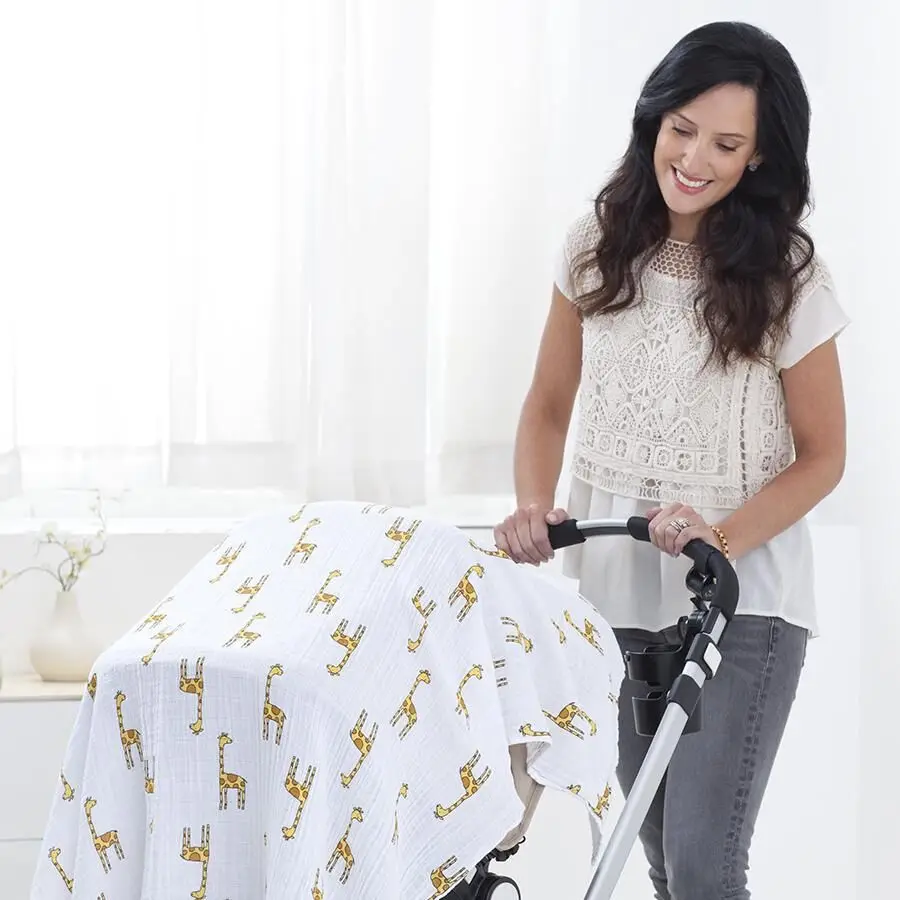 Детское одеяло из хлопка и бамбукового волокна детское муслиновое для swaddle